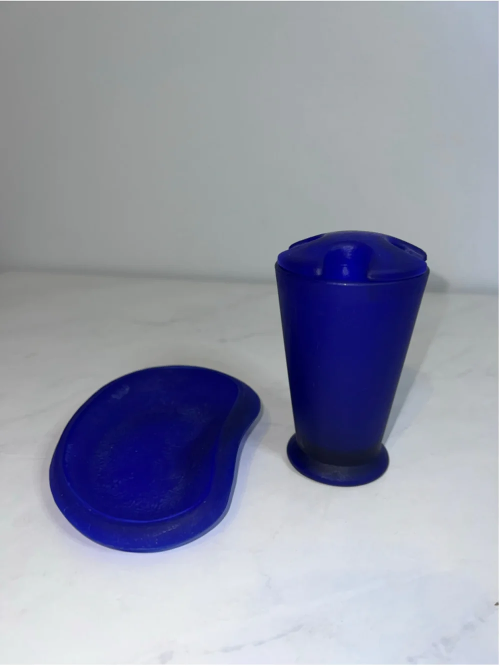 Umbra Cobalt Frosted 90s Celestial Blue Bath Set